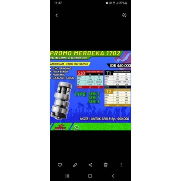 noken as brt vario125,vario150,pcx150 original  BRT