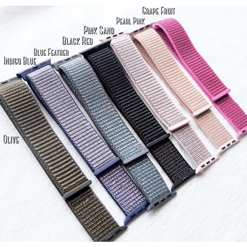 [DGS] Strap Canvas Smartwatch T55 T500 2 in 1 Colorful Nylon Strap Fpr Apple Watch 7 41mm 45mm iWatcg Soft Ban