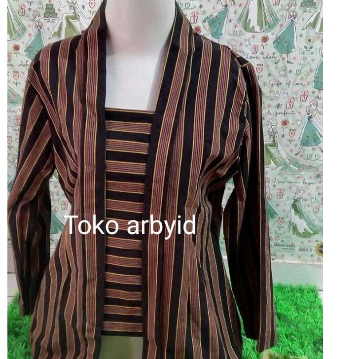 Terpercaya Kebaya wanita Lurik adat Jawa | baju adat Jawa wanita | baju lurik wanita