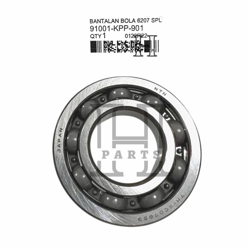 LAHER LAHAR KREK AS KANAN BANTALAN BOLA 6207 SPL BEARING BALL RADIAL NEW SONIC CB CBR 150R SUPRA GTR 150 91001-KPP-901 ASLI ORIGINAL AHM HGP HONDA