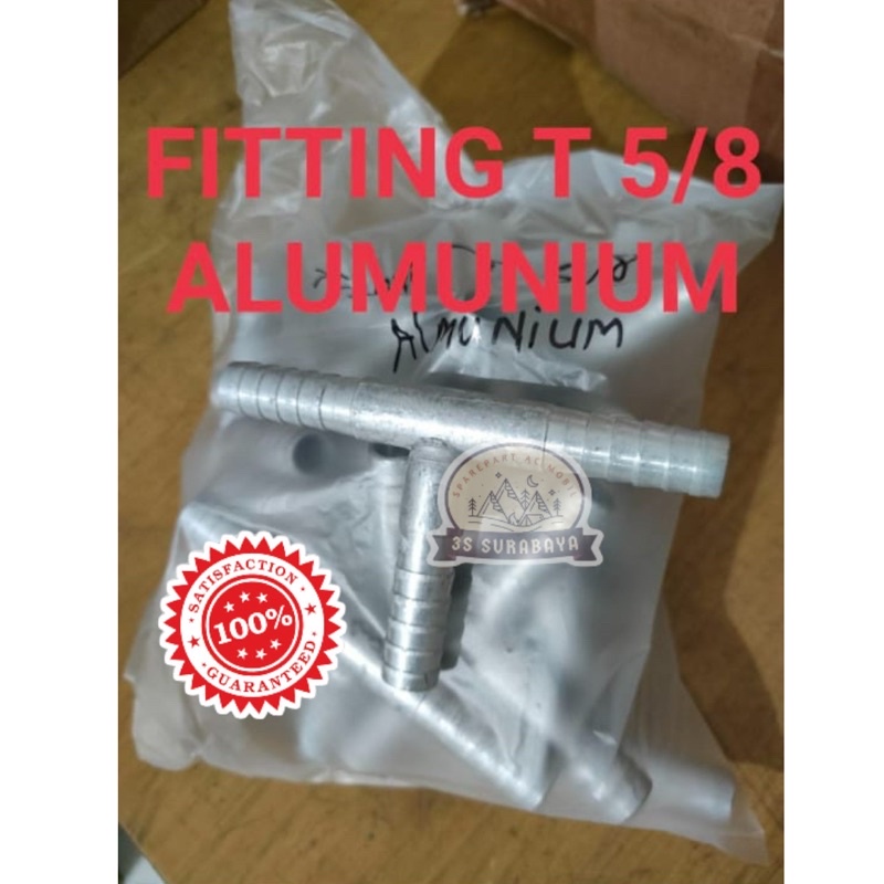 Fitting T 5/8 Alumunium Ac Mobil