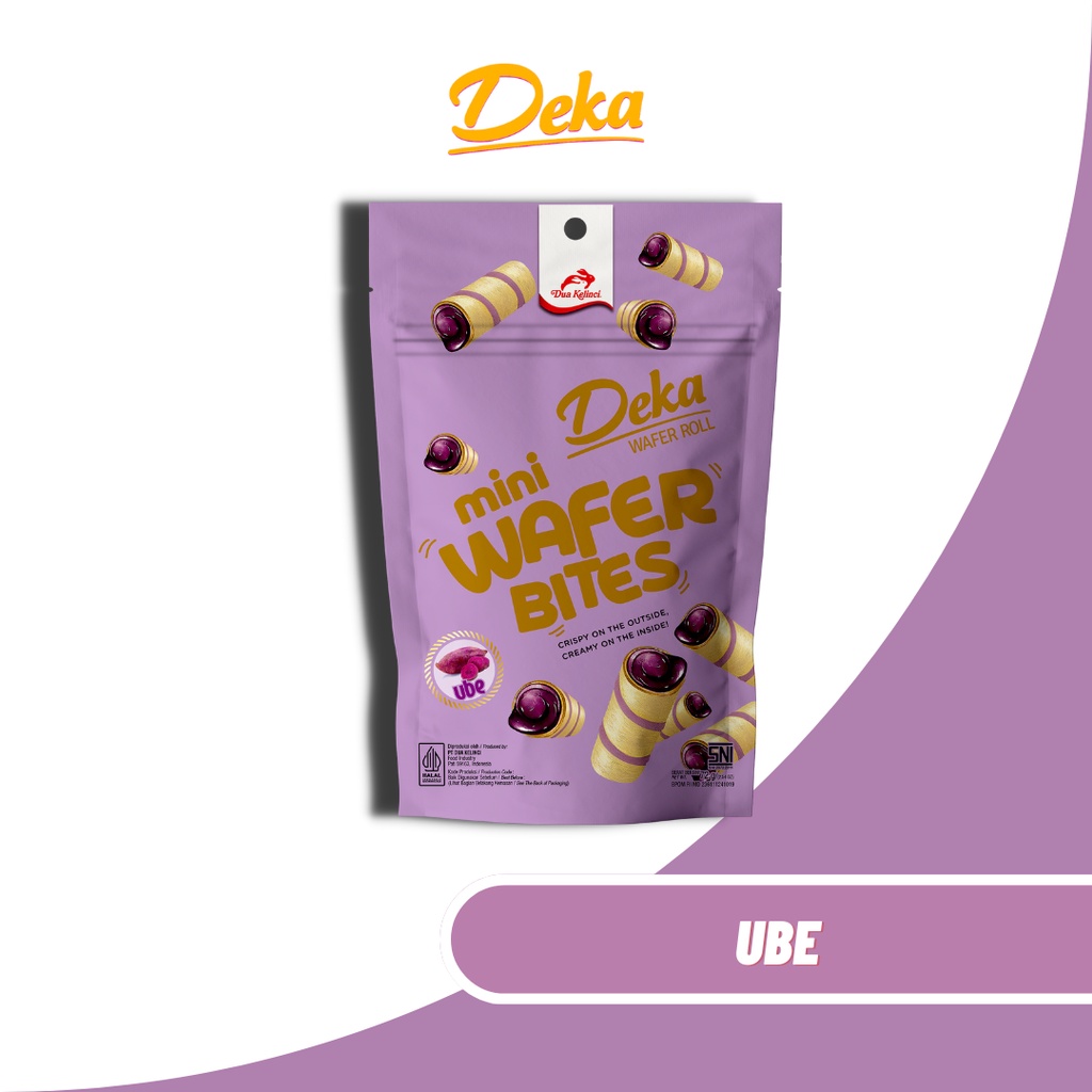 Jual DEKA Mini Wafer Bites Ube (72gr) Shopee Indonesia