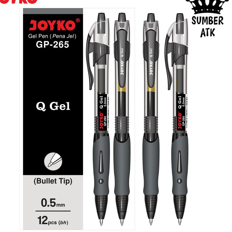 

✮Ready Y9CPM Gel Pen Joyko GP-265 Black / Blue / Red Q 1 Lusin / 1 Box / 12 PCS Gel 0.5 mm Pulpen Pena Mirip K-1 72 ➨Terupdate