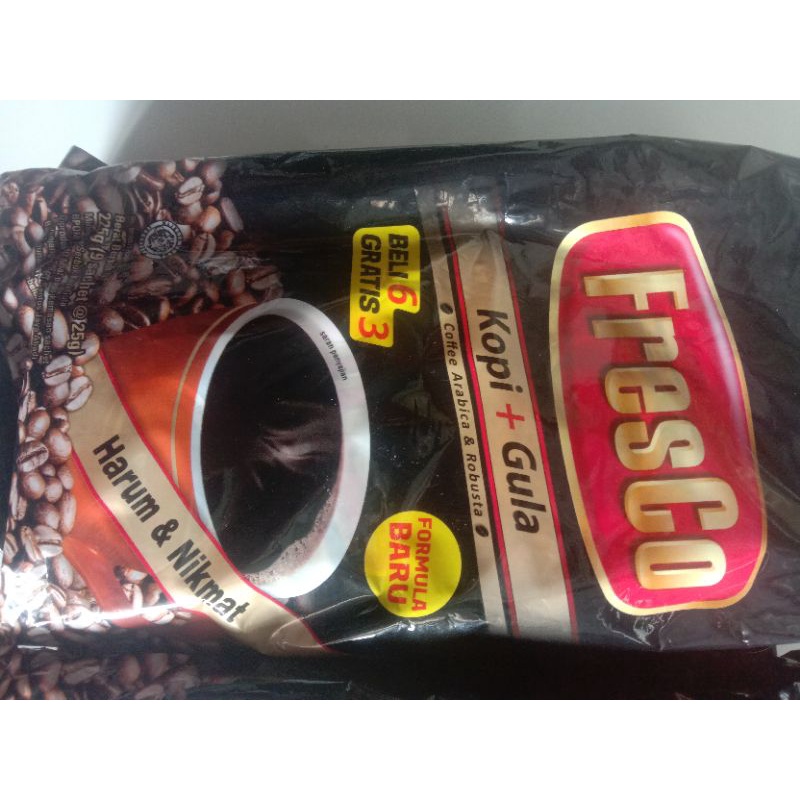 Fresco Kopi Hitam+Gula / Fresco Beli 6 Gratis 3