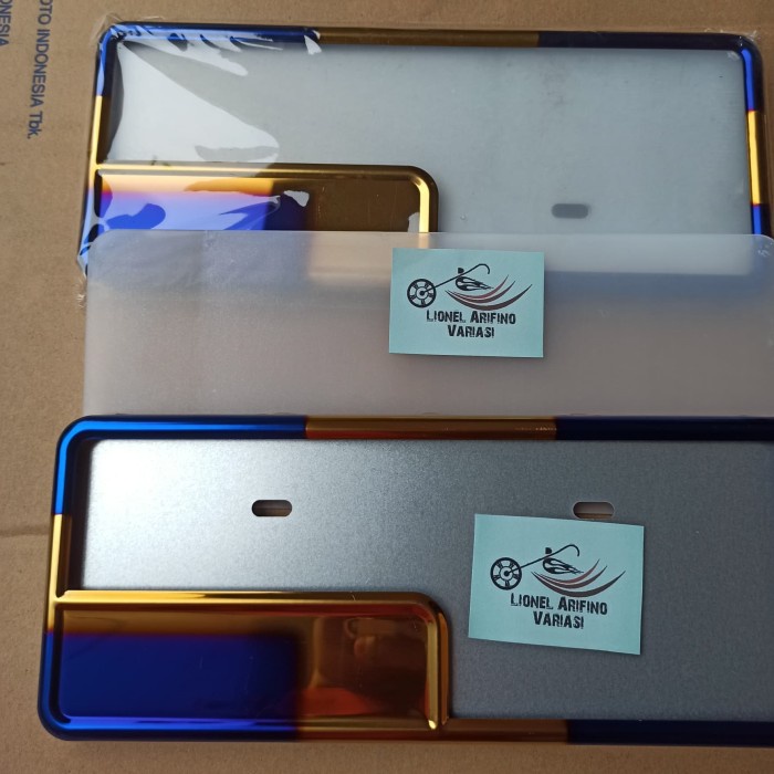 COVER PLAT NOMOR TWOTONE MOTOR UNIVERSAL PLAT MOTOR VARIASI TWOTONE