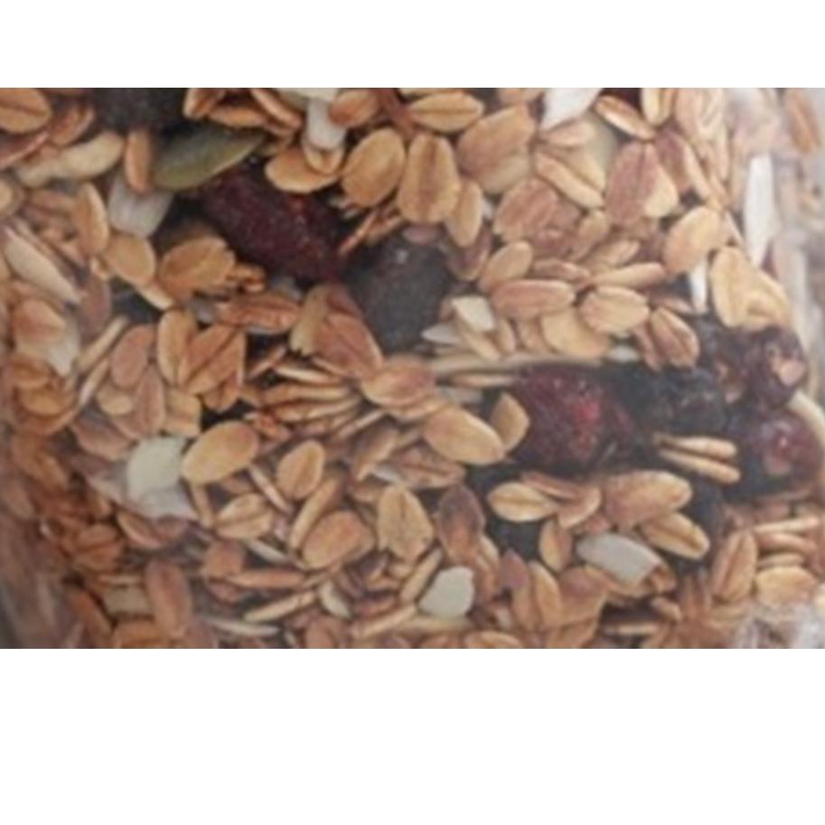 

YU7♚ 250gr Granola Crispy - Crunchy Mix Roasted Oat, Slice Almond, Mede, Sunflower Seeds, Pumpkin Seeds Varian Rasa Serbuuu