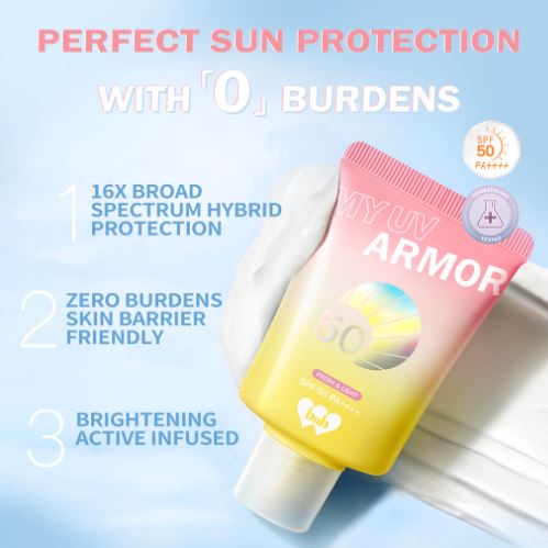 𝐑𝐀𝐃𝐘𝐒𝐀 - BNB barenbliss My UV Armor SPF 50 PA++++ - Face Sunscreen gel Moisturizer