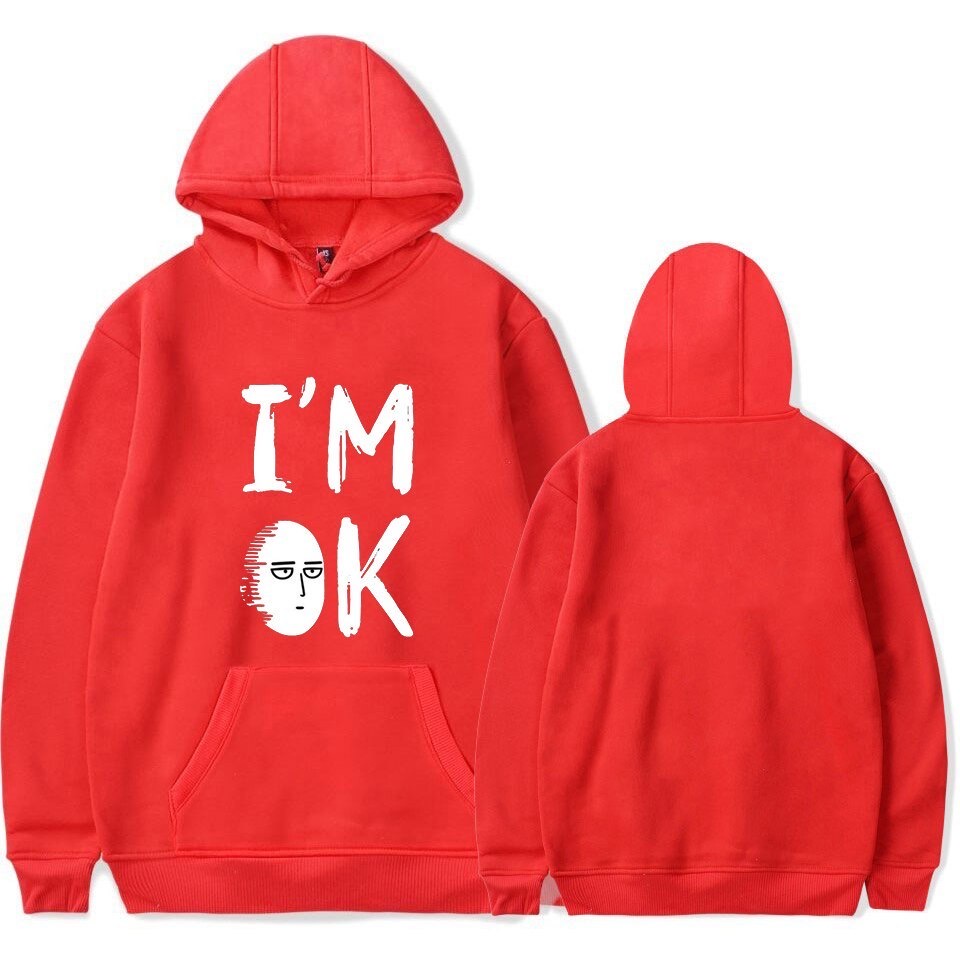 I'M OK Jumper Hoodie II  Sweater Hoodie Trendy II Sweter Oblong Topi Sz M - XL ( Pria &amp; Wanita / Anak &amp; Dewasa )