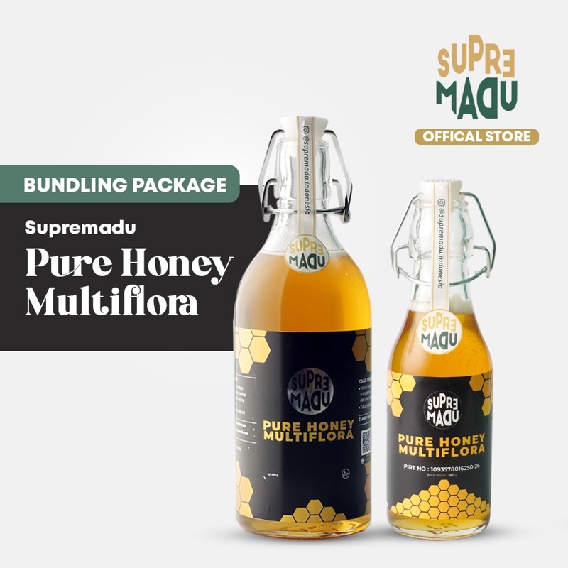 

BUNDLE PACKAGE 2 PCS MADU MULTIFLORA 800gr dan 360gr