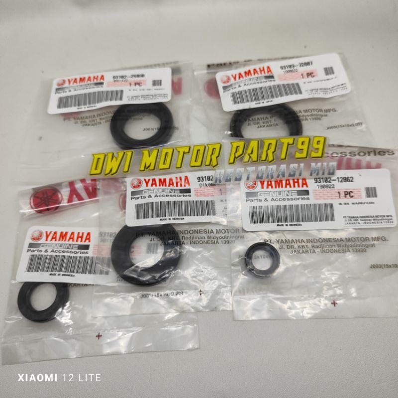 SEAL SIL SET MESIN 5 PCS FIZR F1ZR FIZ R FORCE ONE ZR ORIGINAL YAMAHA