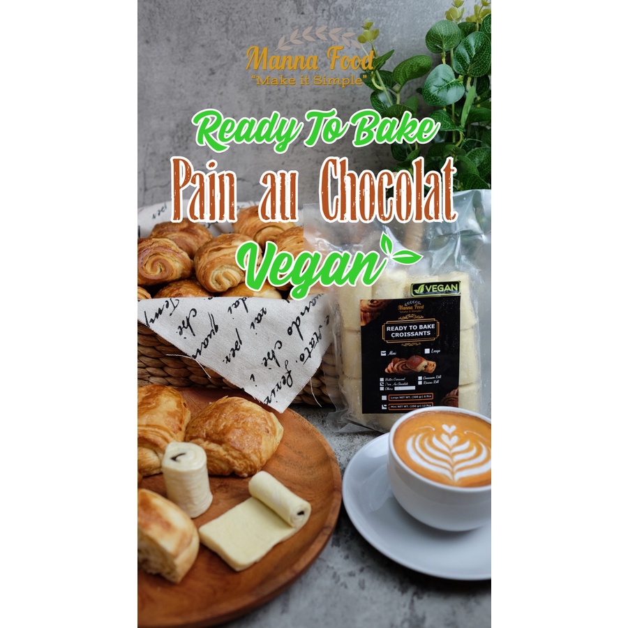 

Manna Food Mini RTB Pain Au chocolate ( Mini Croissant Cokelat) VEGAN