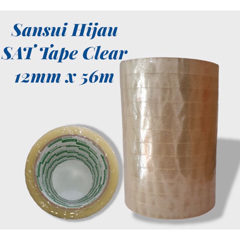 

Selotip/isolasi bening Sansui 1/2inch(12mm) 56m