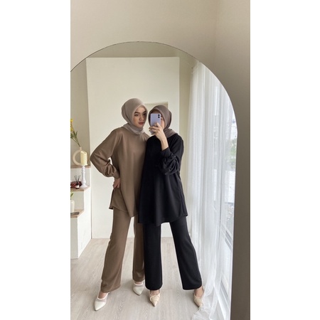 Ayla Set | Set Knit Wanita | Set Polos