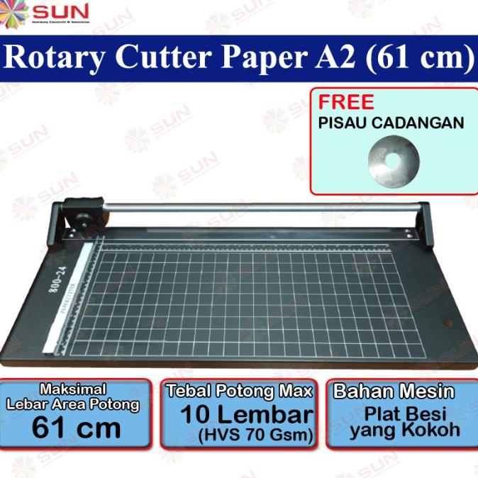 Rotary Paper Trimmer A2 Paper Cutter 61cm