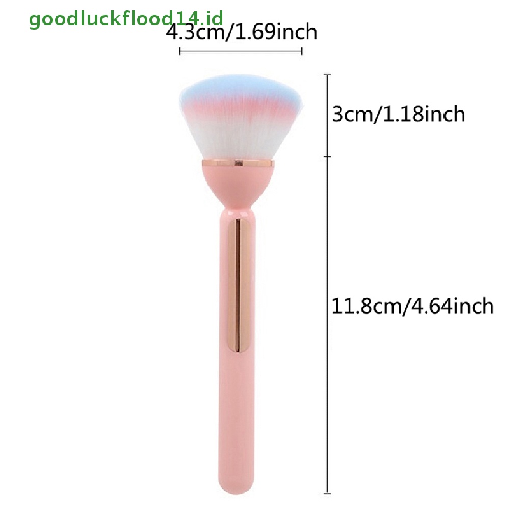 [GOOGFOUR] 1pc Sikat Pembersih Debu Kuku Kepala Besar Untuk Manicure Blush Powder Makeup Brushes [TOP]