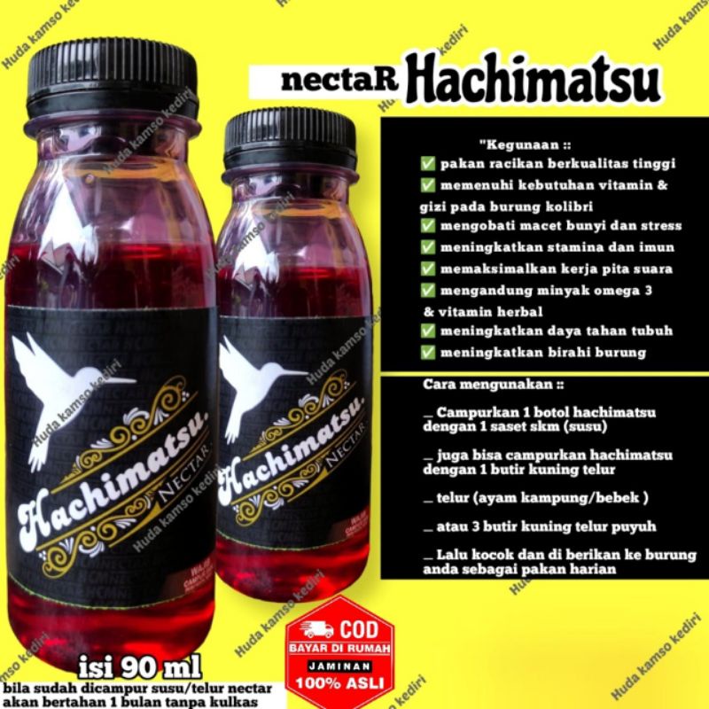 HACHIMATSU+ NEKTAR HACHIMATSU+ NEKTAR SOGON+ NEKTAR KONIN + NEKTAR BURUNG+ VITAMIN BURUNG