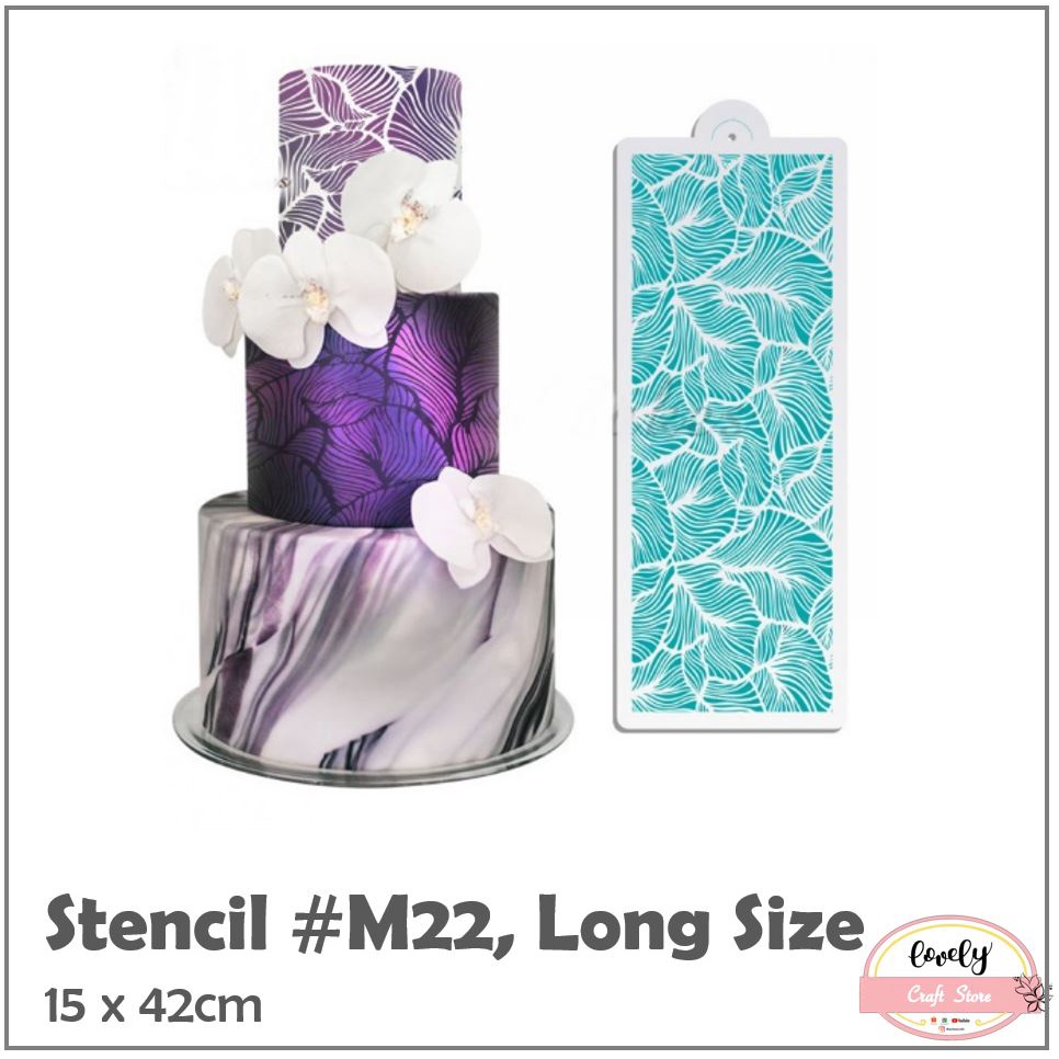 

LovelyCraftStore | M22 - Plastik Stensil Cetakan Stensil, Plastic Stencil for Baking, Bullet Journal (bujo) Journal, Scrapbook, Bujo, Drawing, dekorasi, mahar, diy, cake decoration