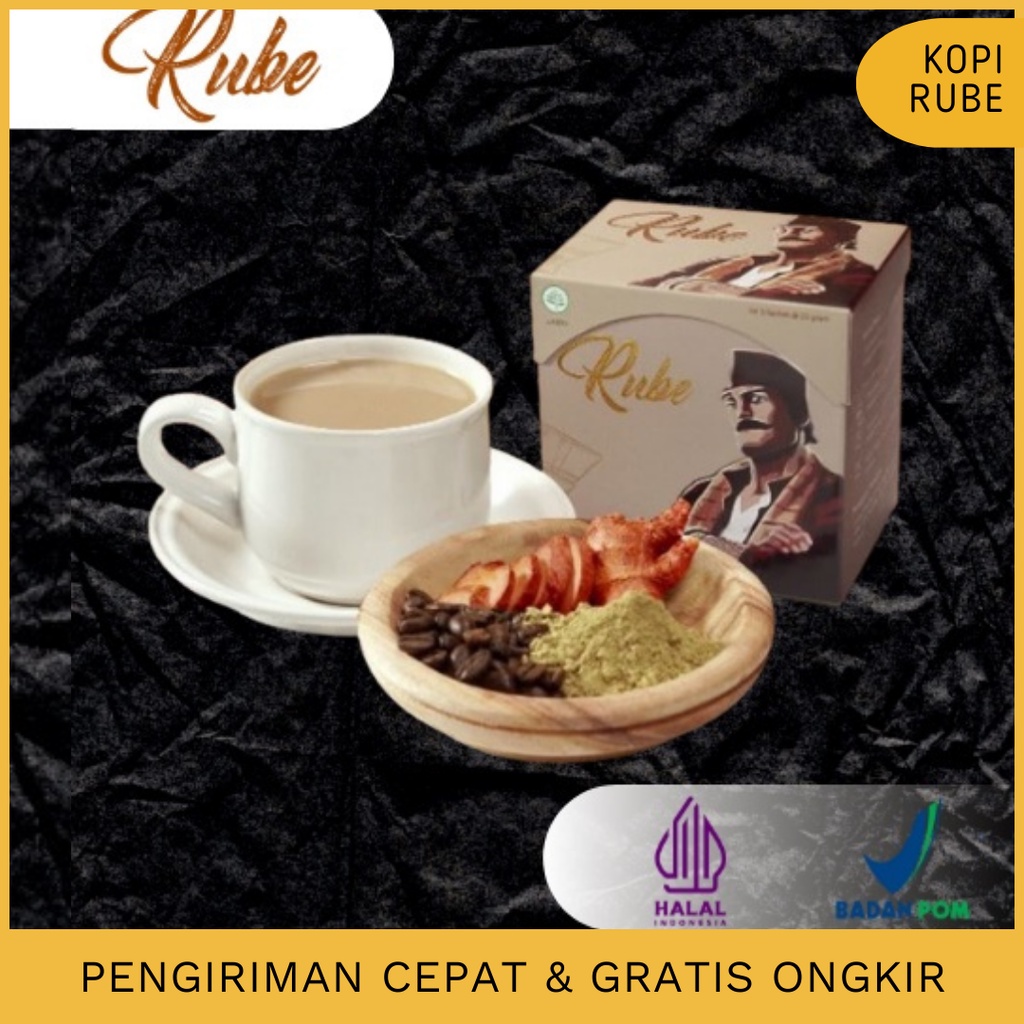 KOPI RUBE HERBAL - KOPI KEJANTANAN PRIA DEWASA SUDAH BPOM