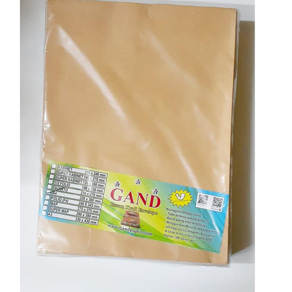 

Kejar Untung GAND AMPLOP COKLAT A4 GAND ISI 100