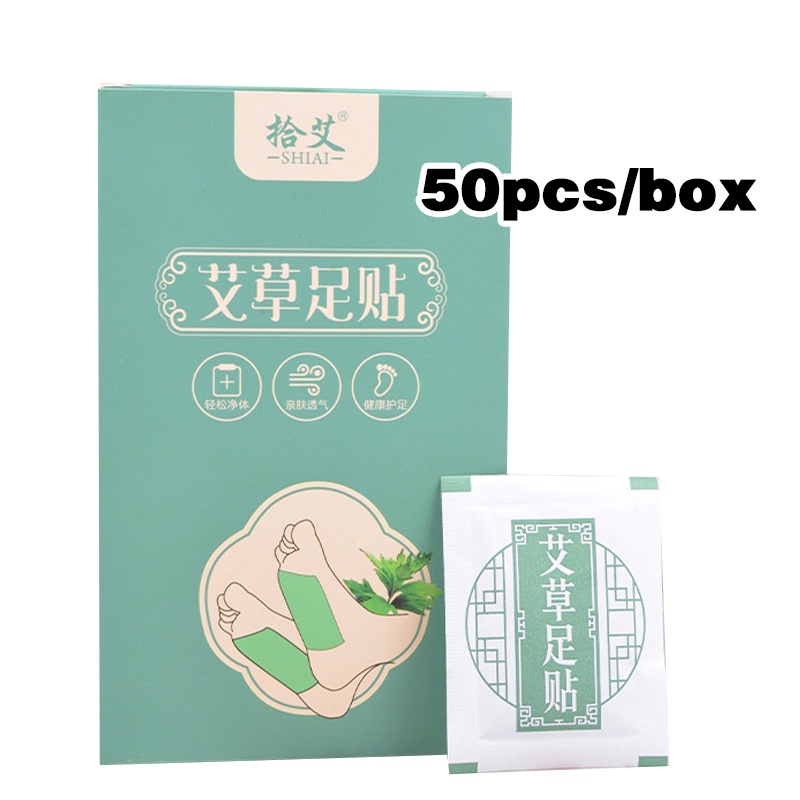 【50PCS】Koyo kaki Apsintus/Detox Foot Patch/Koyo Kaki Wormwood Slimming Relief Kelelahan/Koyo Kaki Dehumidifikasi