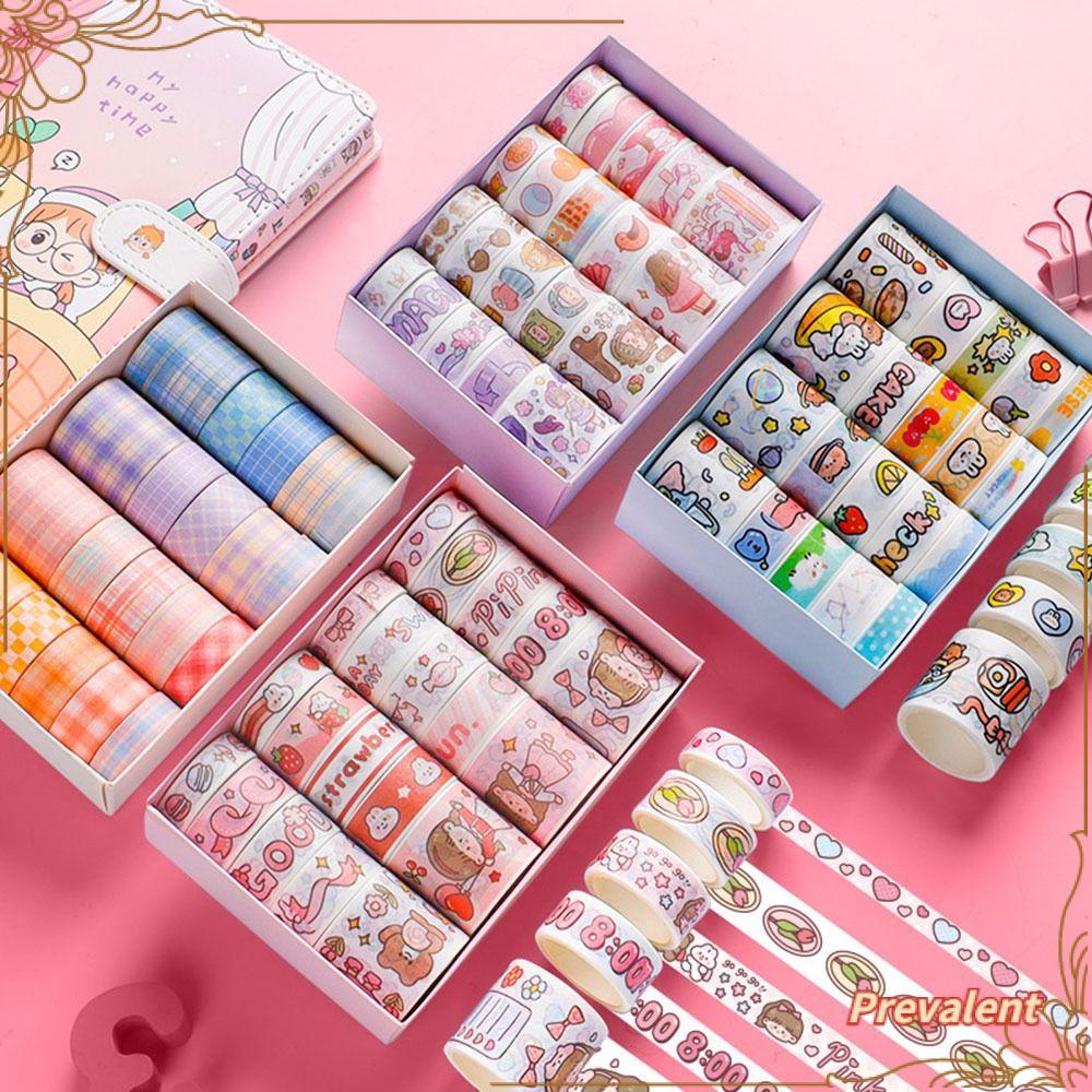 Preva 20Rolls/Set Washi Tape Sastra Kualitas Tinggi Scrapbooking Gadis Hati Sedikit Segar INS DIY Bahan