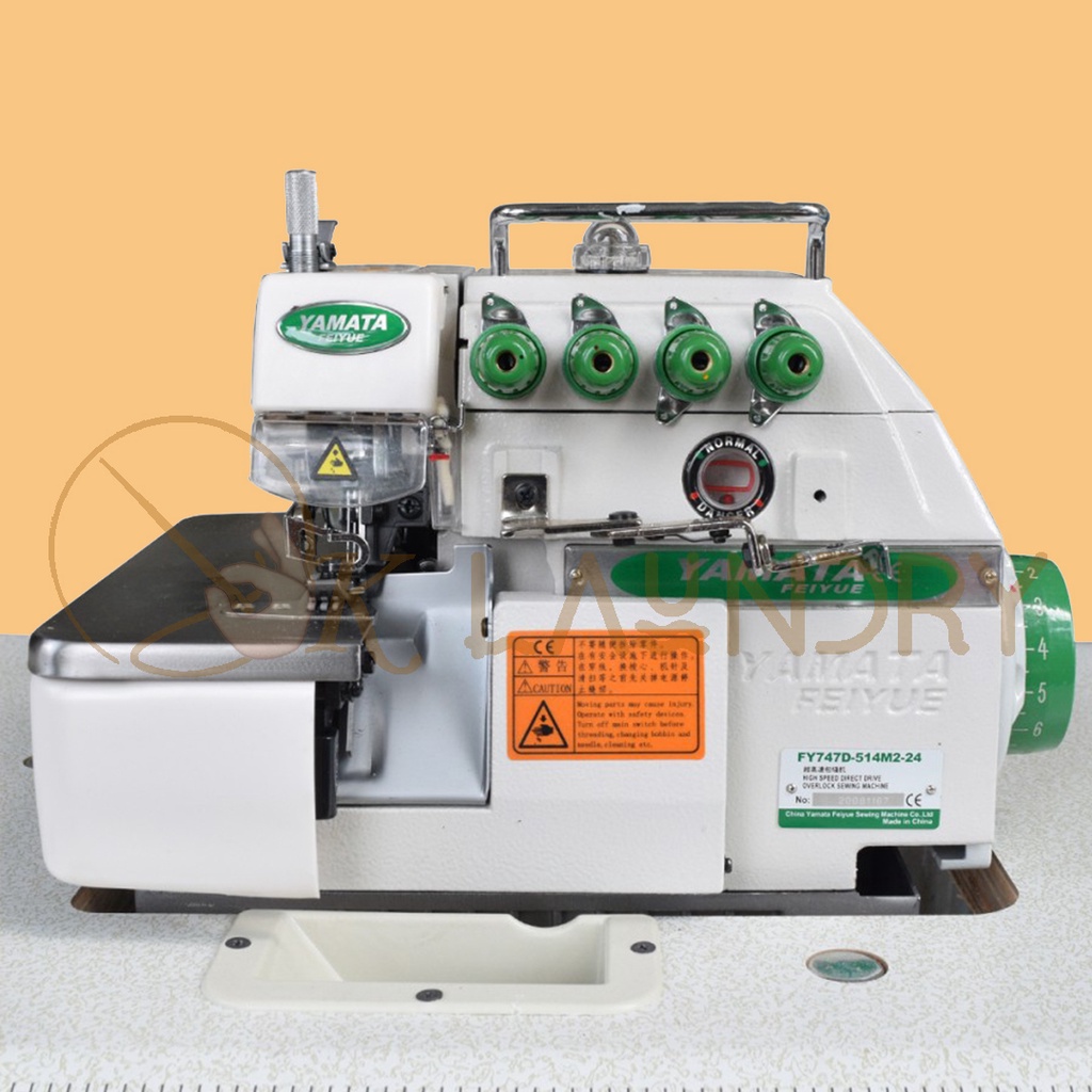 Mesin Obras YAMATA FY747D - Obras Benang 4 Industri Kaos Dinamo Servo