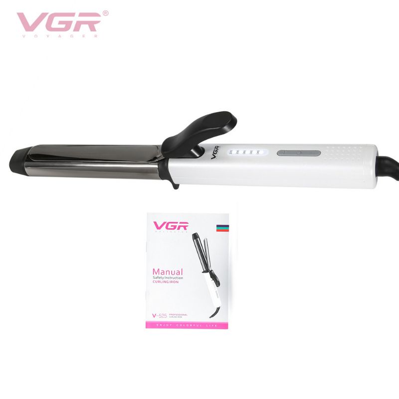 Curly VGR V-525 profesional curling iron alat curli keriting Titanium ion staying rambut