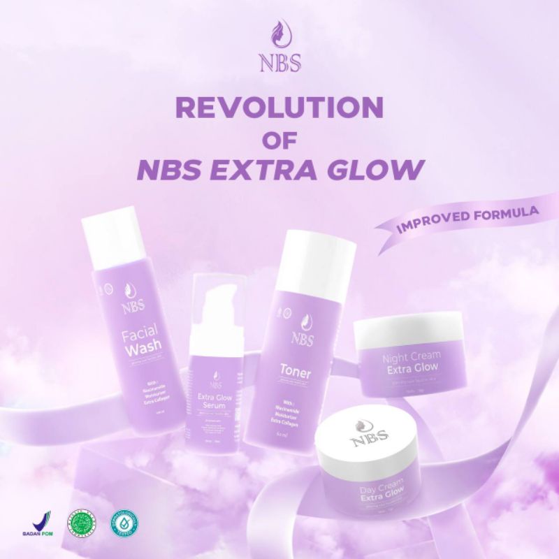 NBS EXTRA GLOW TERBARU + SERUM EXTRA GLOW