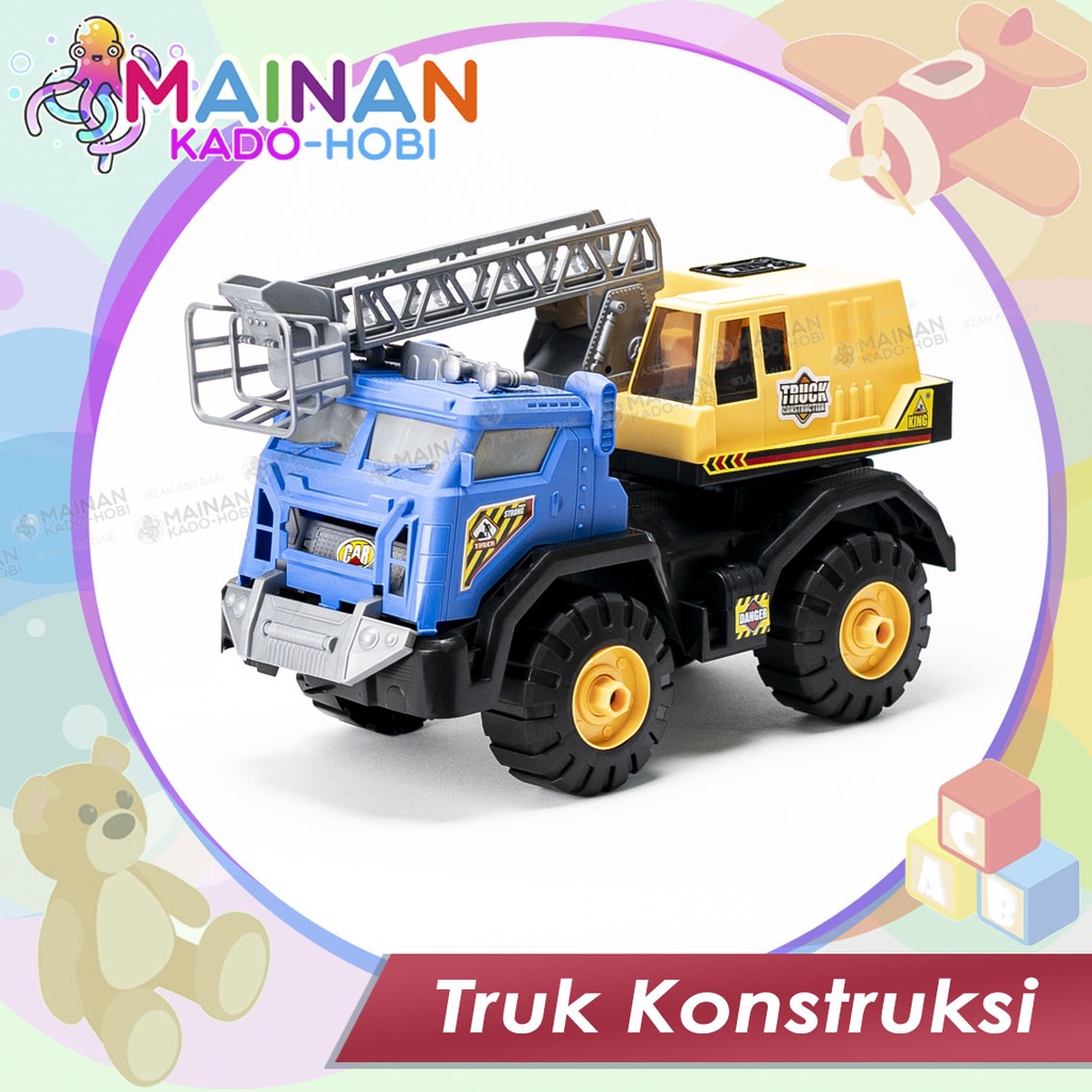 MAINAN ANAK MINIATUR DIECAST TRUK KONSTRUKSI