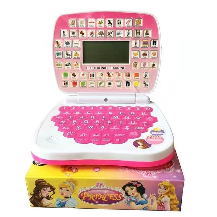 Mainan Anak Edukasi Laptop/Laptop Mini Belajar Untuk Anak Perempuan Dan Laki Laki 4 Bahasa