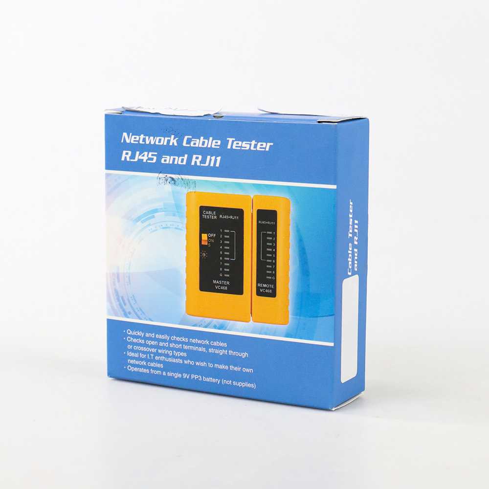 Taffware ANENG Tester Kabel Jaringan Internet Telepon RJ45 RJ11 M469D ( Mughnii )