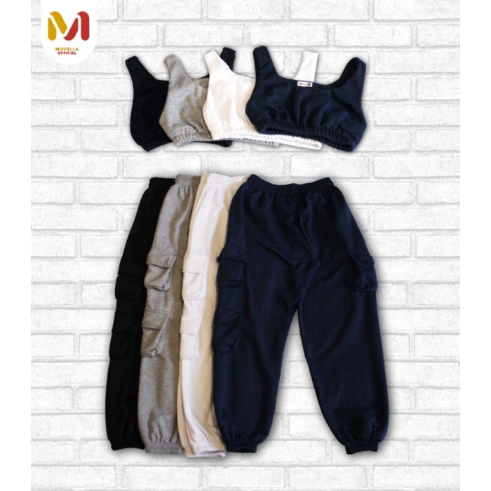 MIFFELLA - Celana panjang wanita||jogger one set