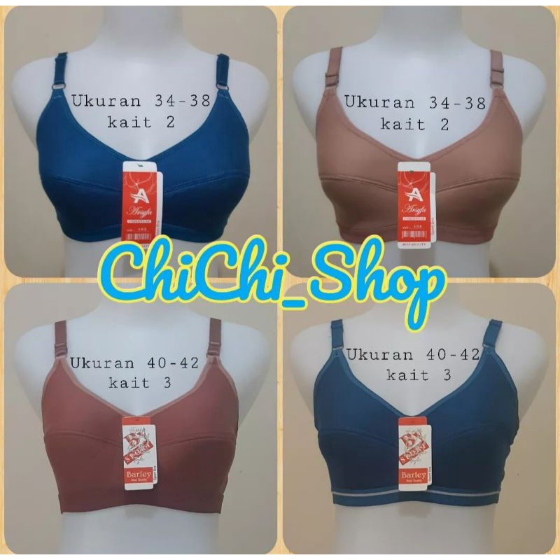 Sport Bra JUMBO kait 2/kait 3 BH wanita murah Pola Karet Bawah