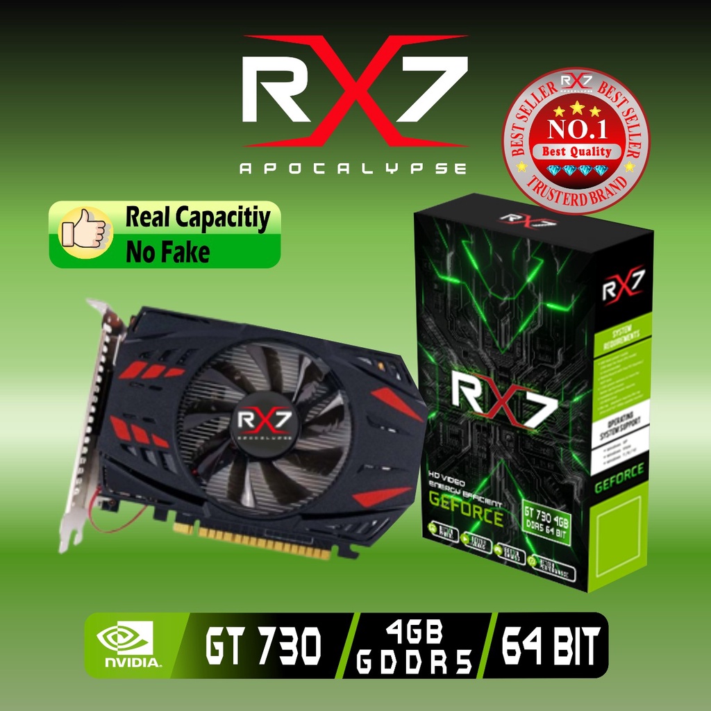 VGA RX7 GT 730 4GB GDDR5 64 BIT REAL CAPACITY RESMI