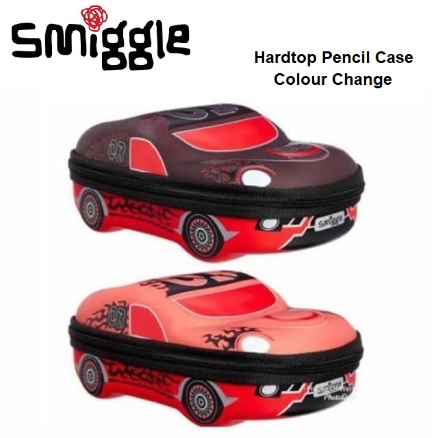 

Ori Smiggle Pencil Case Hardtop Car Colour Change Kotak Tempat Pensil Original