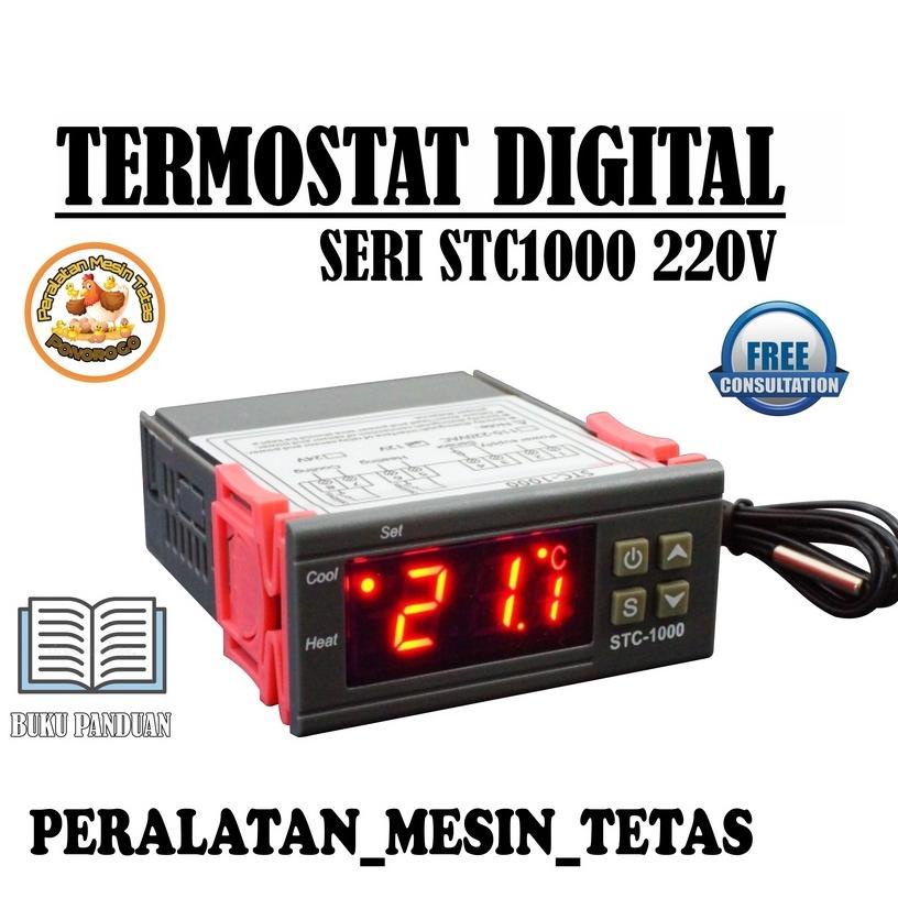 BISA COD Termostat Digital Temperatur Controll STC1000 220V untuk Mesin Tetas ORIGINAL ASLI
