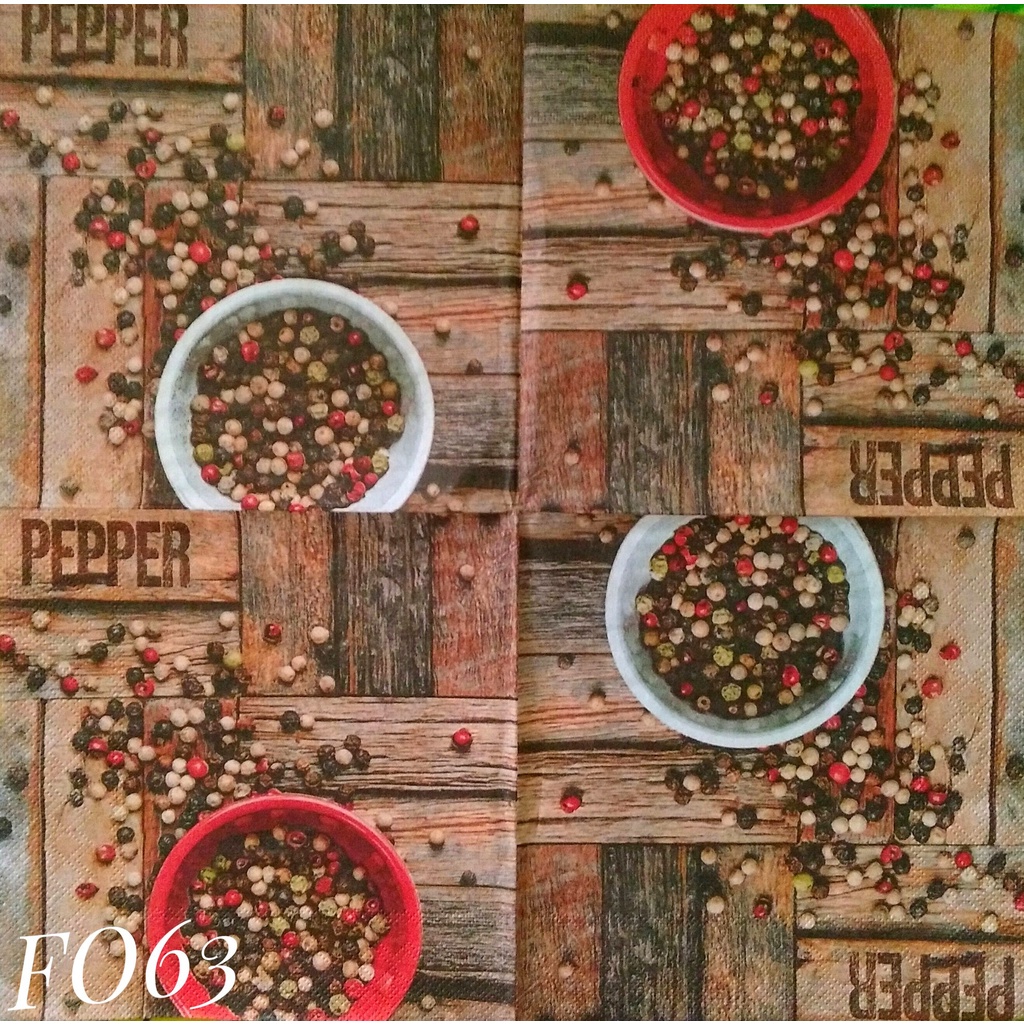 

Napkin Eropa Food FO63/ Tissue Decoupage