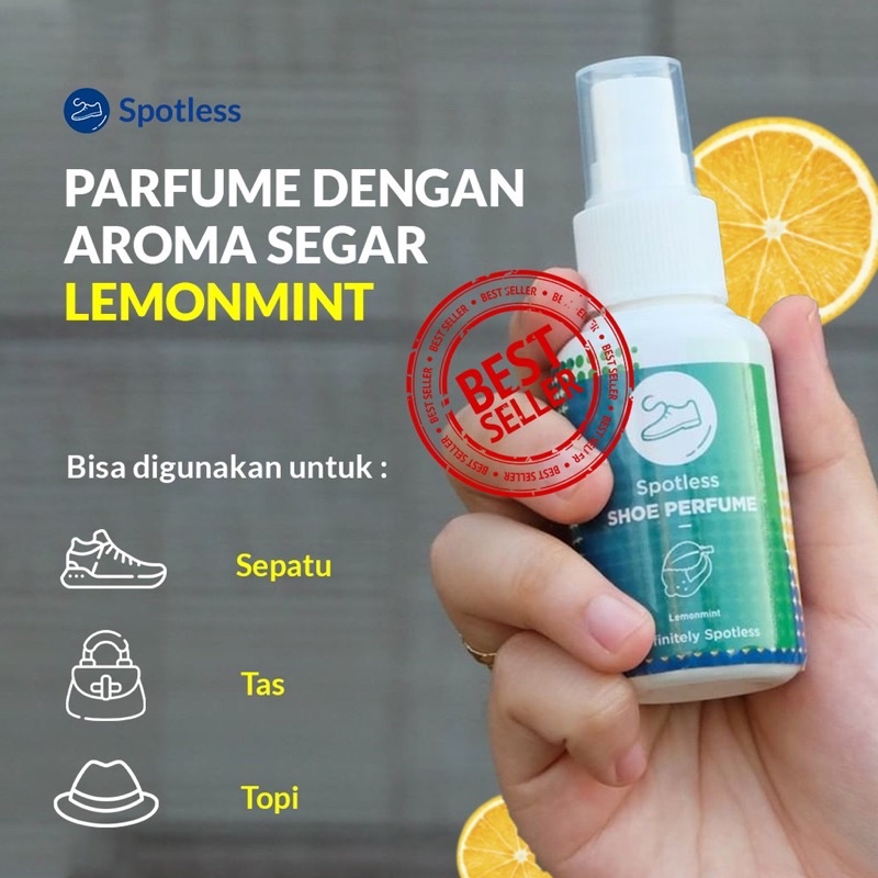 Spotless Parfum Sepatu Lemonmint Serbaguna Anti Bakteri 100ml