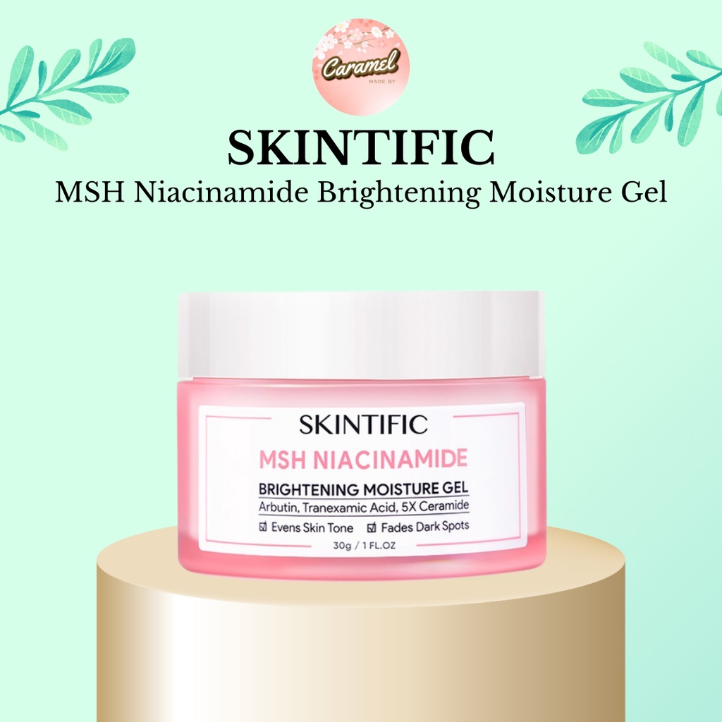 [BPOM] SKINTIFIC MSH Niacinamide Brightening Moisture Moisturizer Glowing Gel 30gram 80gram