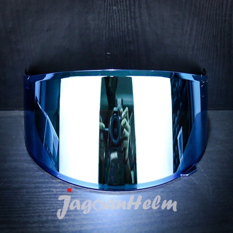 VISOR HELM KYT IRIDIUM BLUE | R10 - RC SEVEN - K2 RIDER | CUSTOM  (HUNDARB)