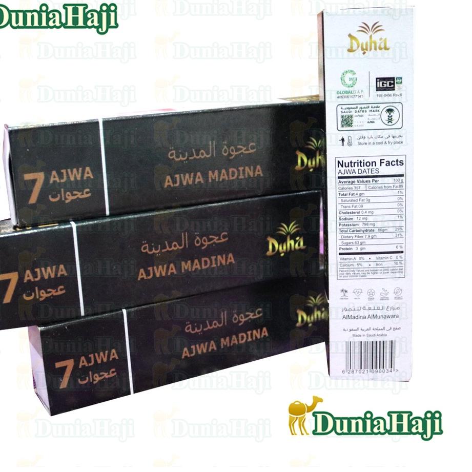 WWA190 Kurma AJWA Seven 7 Asli 100% Original Saudi / Kurma AJWA 7 Nabi Madinah Premium Oleh Oleh Haji Umroh |