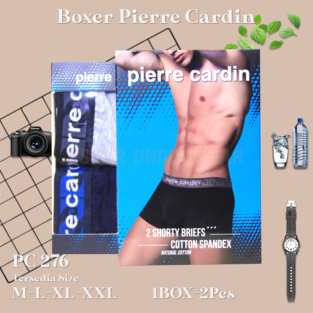 Pierre Cardin Celana Boxer Pria PC 276 1 Box isi 2Pcs