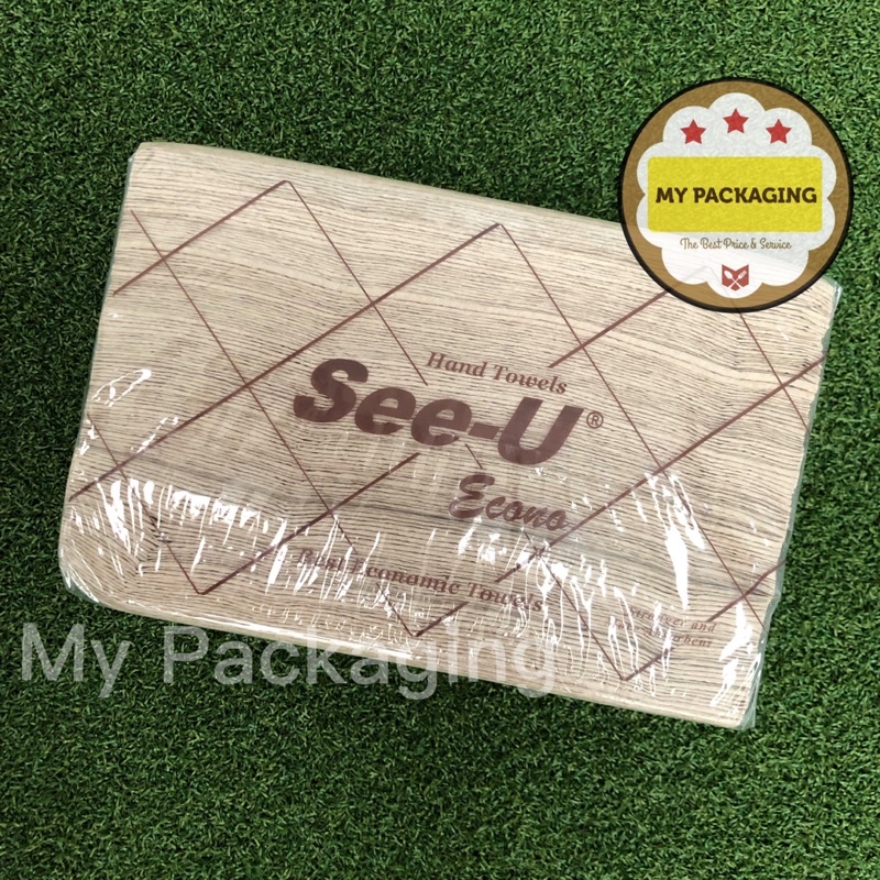 Tissue Hand Towel SEE-U 150sheet - Econo Brown