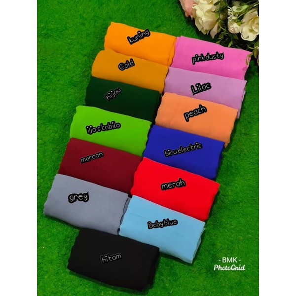 Ready selendang sutra crepe