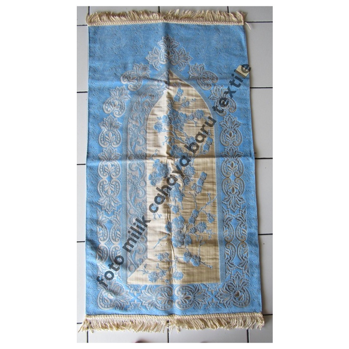 {FamilyStore} SAJADAH PREMIUM AYDIN GENOVA YAKUT MADE IN TURKEY - Biru Diskon