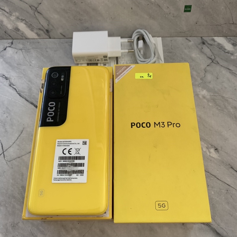 POCO M3 Pro 5G ram 6GB 128GB Yellow Bekas - Mulus - Garansi Resmi - second