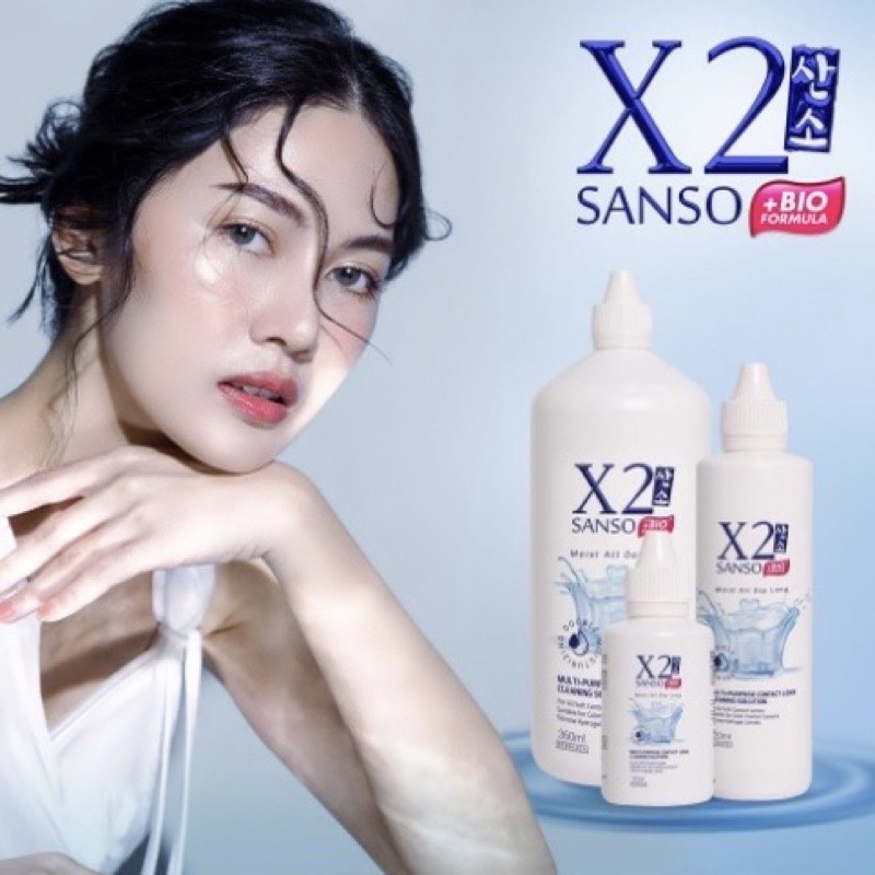 (BISA COD) CAIRAN SOFTLENS X2 SANSO + BIO FORMULA 60ML / X2 SANSO + BIO FORMULA 60 ML MULTI PURPOSE SOLUTION / AIR SOFTLENS 60 ML