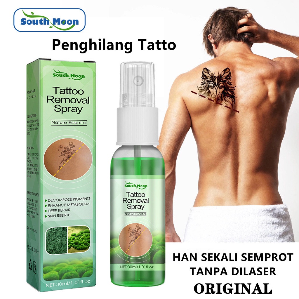 Spray Penghilang tatto tato removal Obat Penghilang Penghapus Tato Tatto Permanen Tanpa Laser-30ml