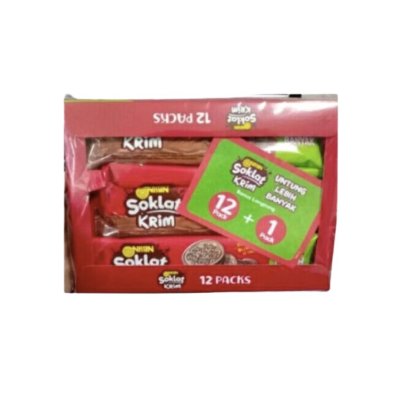 

Nissin Soklat Krim Box (Isi 12sachet + BONUS 1SCH @36gr) Nisin Biscuit