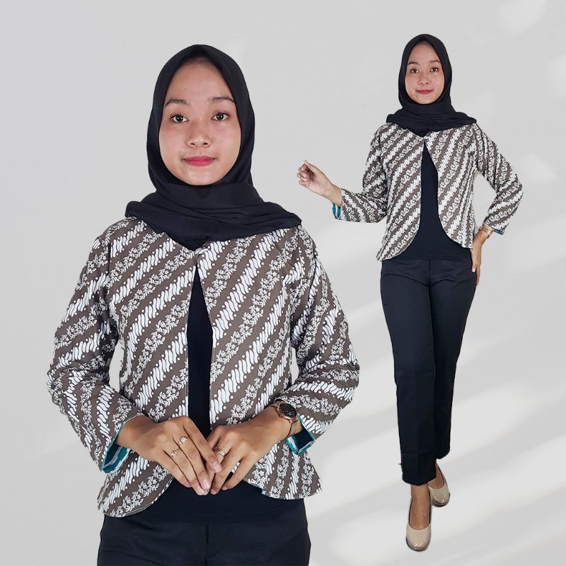 Outer / Bolero Batik Motif Bolak Balik - Naira Batik